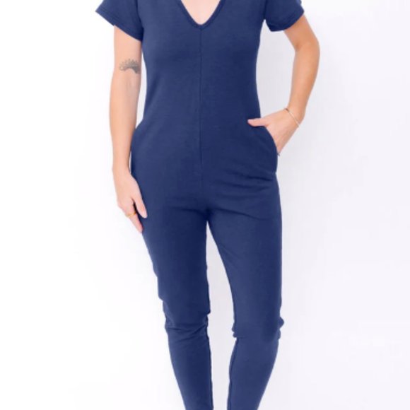 Smash & Tess - Cozy Sunday Romper Brilliant Blue - Picture 2 of 2